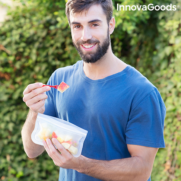 Set med återanvändningsbara livsmedelspåsar Freco InnovaGoods 10 Delar - 7