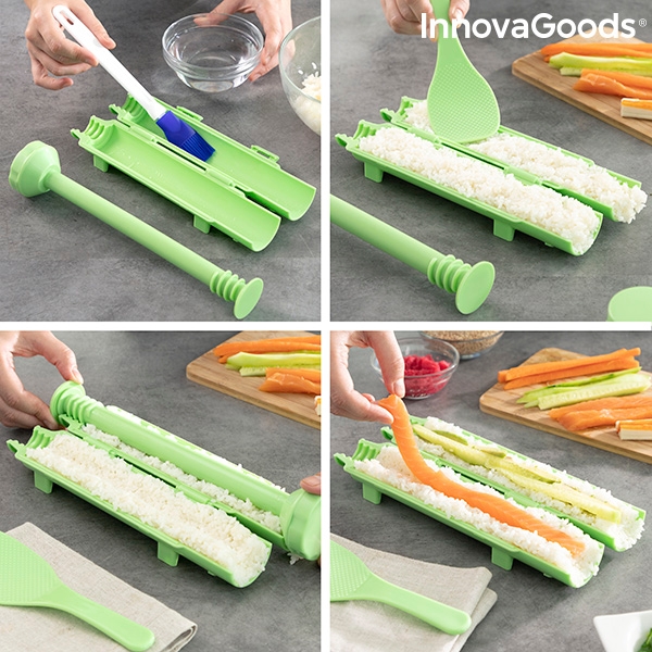 Sushiset med recept Suzooka InnovaGoods 3 Delar - 16