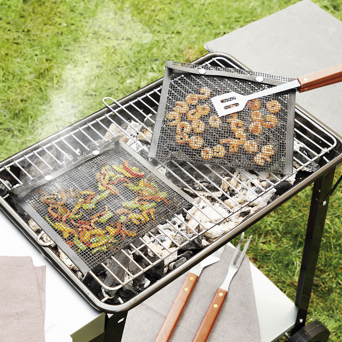 Meshpåsar för grillning BBQNet InnovaGoods (2 St) - 12