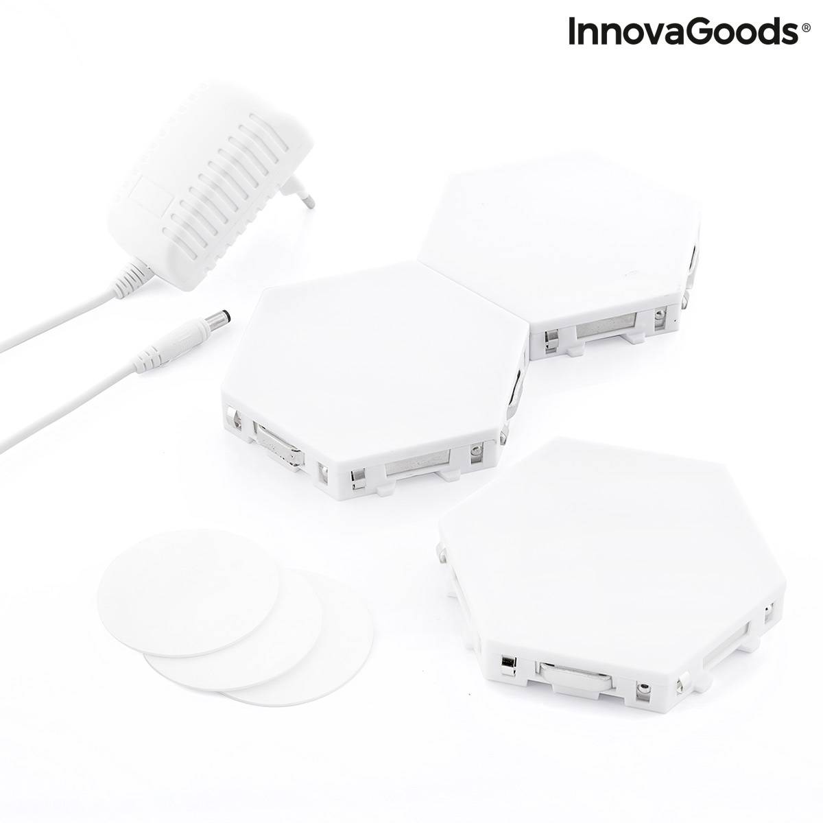 Set med anpassningsbara magnetiska och taktila LED-paneler Tilight InnovaGoods (3 St) - 14
