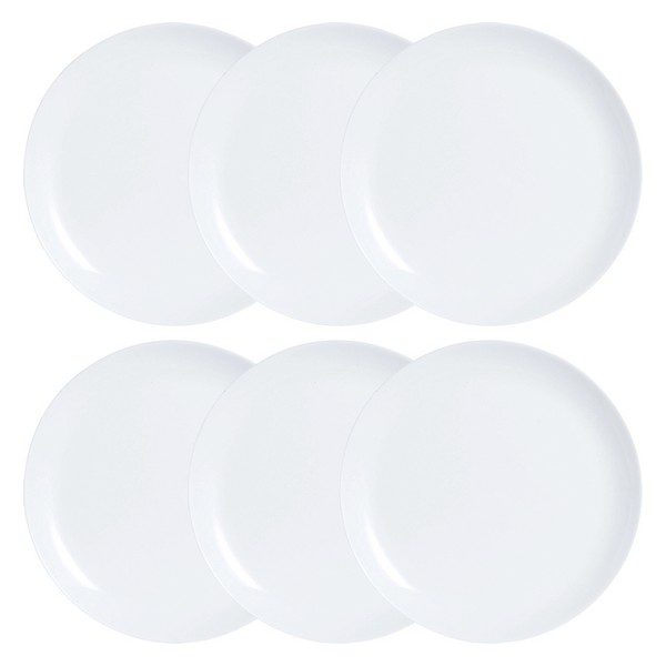 Tallriksset Luminarc Diwali 6 pcs Vit Glas - 3