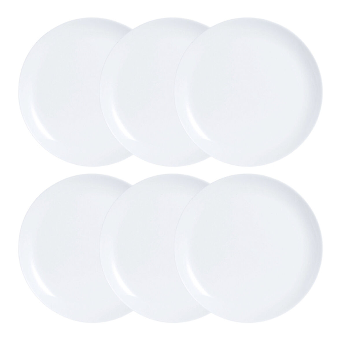 Tallriksset Luminarc Diwali 6 pcs Vit Glas - 11