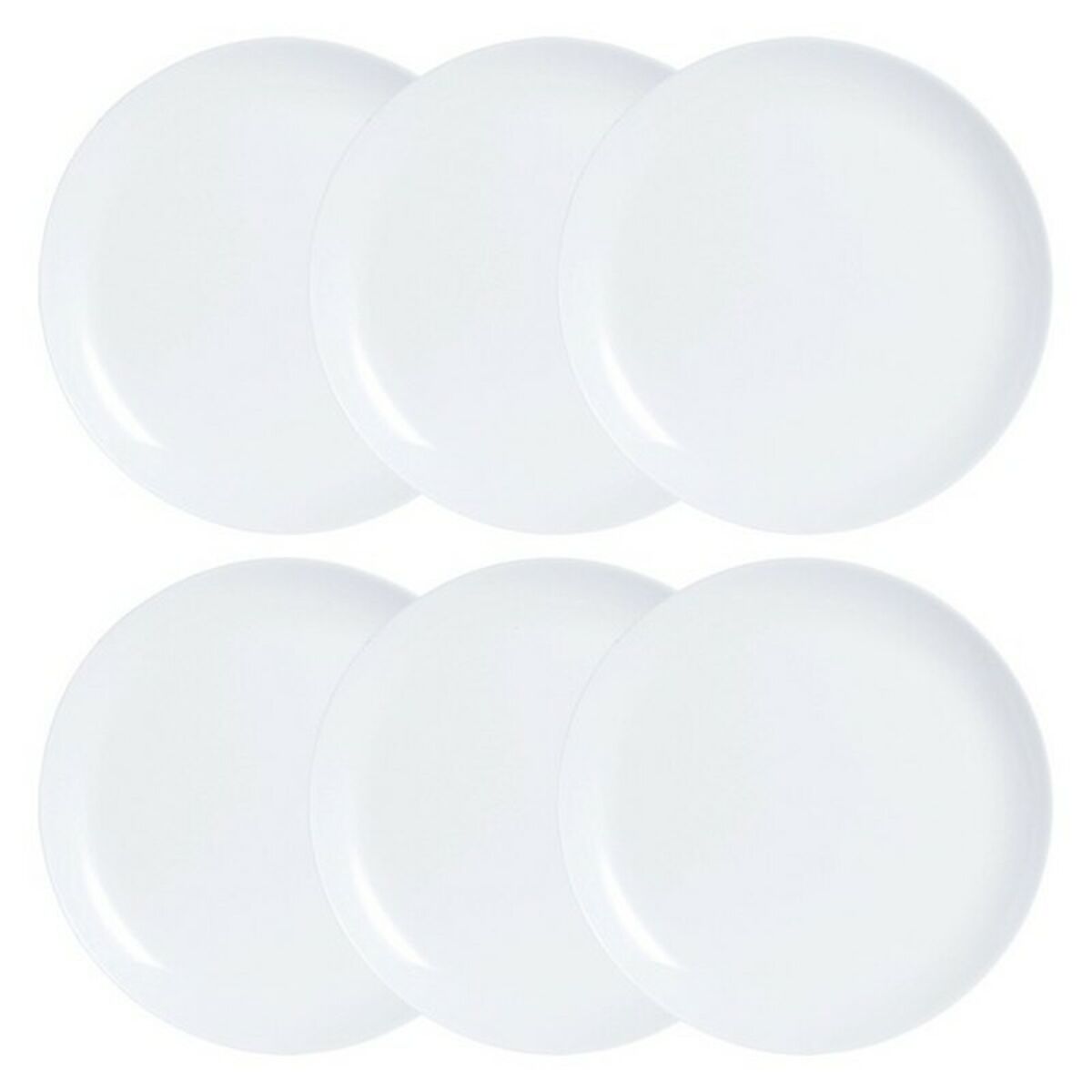 Tallriksset Luminarc Diwali 6 pcs Vit Glas - 13