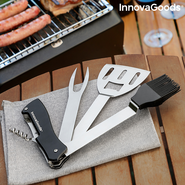 Set med Redskap för Barbecue 5 i 1 Bbkit InnovaGoods