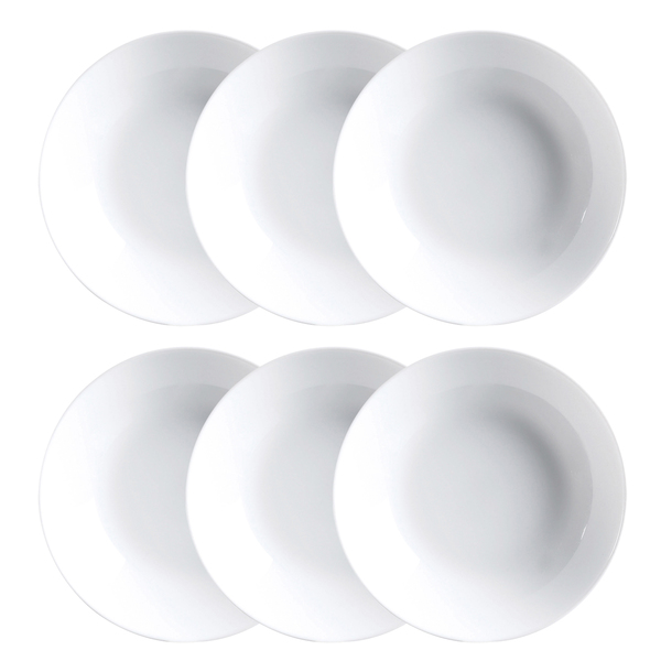Tallriksset Luminarc Diwali 6 pcs Vit Glas - 6