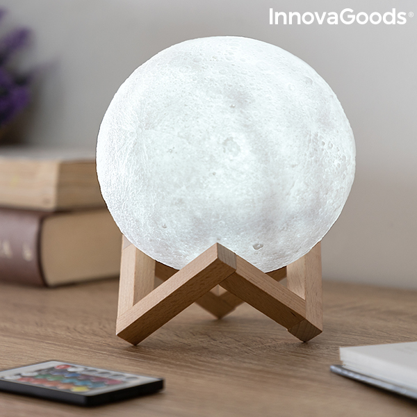 Uppladdningsbara LED-Lampan Måne Moondy InnovaGoods - 6