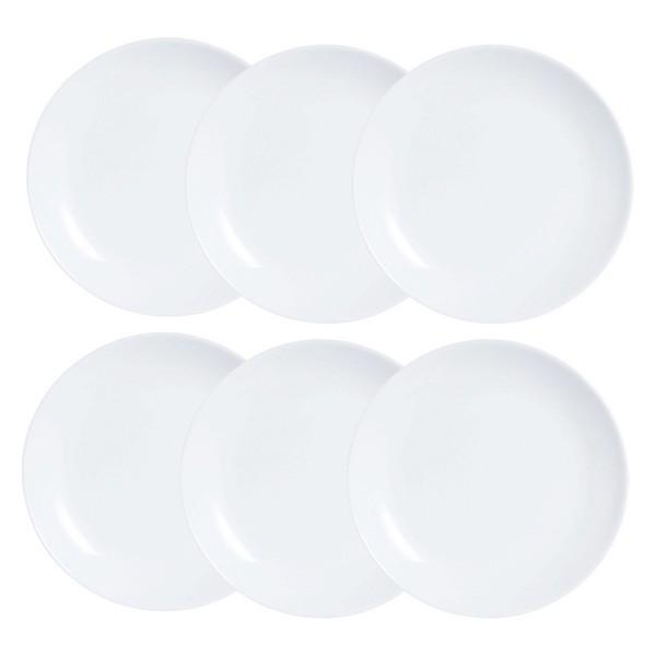 Tallriksset Luminarc Diwali 6 pcs Vit Glas 19 cm - 3