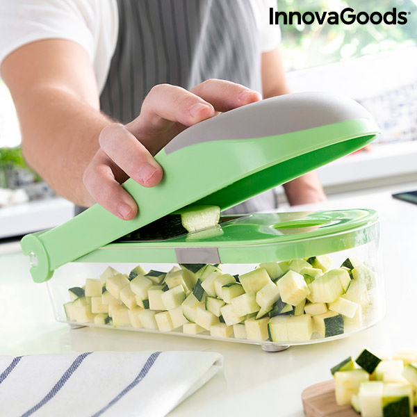 Grönsaksskärare, rivjärn och mandolin med 7 funktioner i 1, med recept och tillbehör Choppie Expert InnovaGoods - 4
