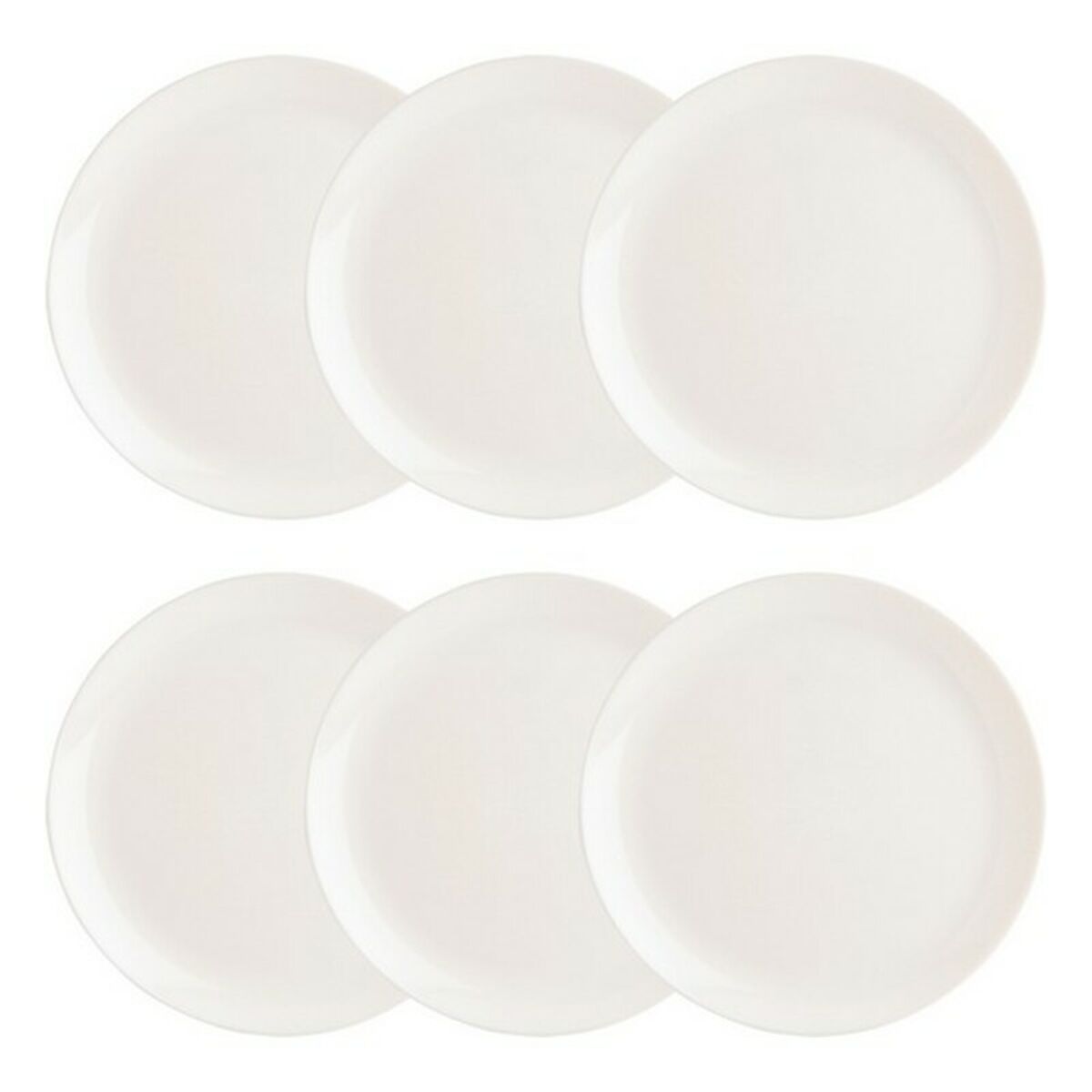 Tallriksset Luminarc Diwali 6 antal Vit Glas (Ø 27 cm) - 5