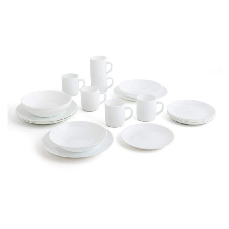 Matservis Luminarc Zelie Vit Multicolour Glas 24 Delar 25 x 20 x 19 cm (24 pcs) - 2