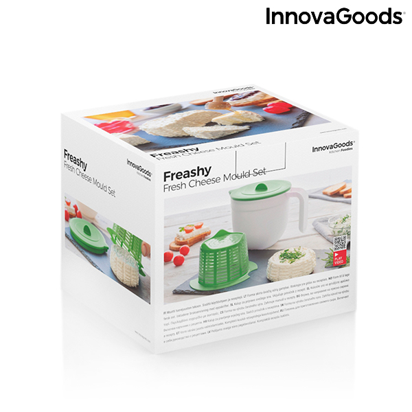 Form för att tilverka färskost. Beskrivning och recept medföljer. Freashy InnovaGoods - 2