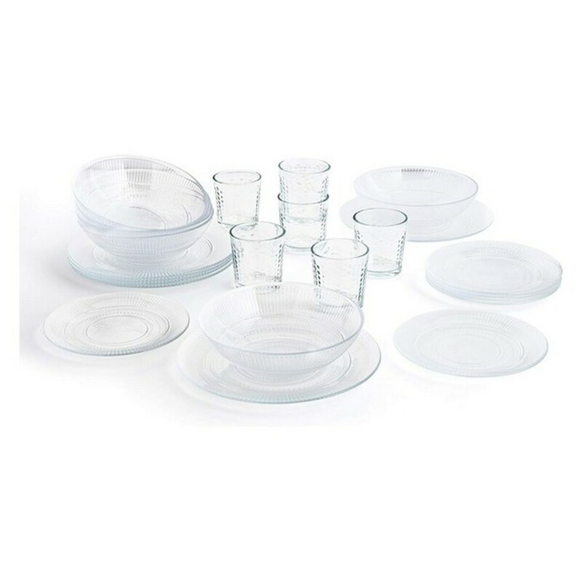 Servissats Luminarc Louisson Glas Multicolour 24 Delar 25 x 20 x 19 cm - 2