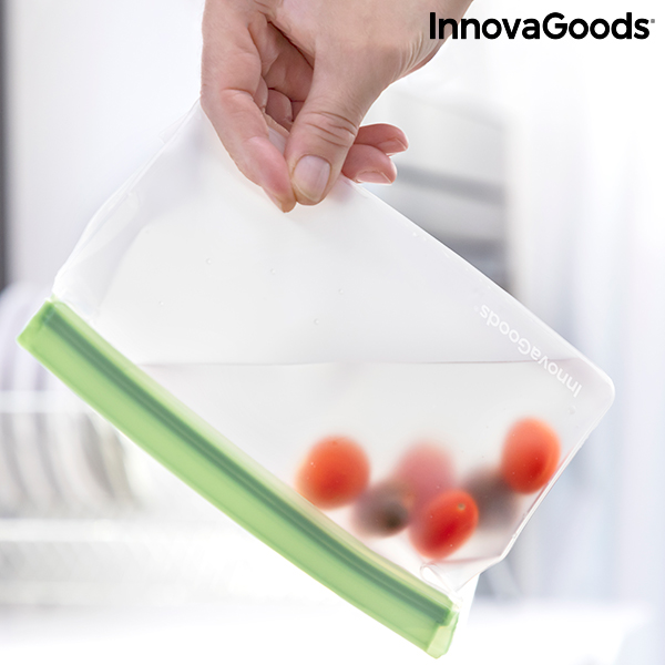 Set med återanvändningsbara hermetiskt förslutna påsar Zags InnovaGoods 6 Delar - 7