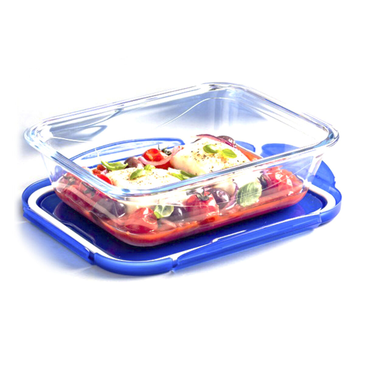 Lunchlådor, set Pyrex Cook & Go Glas Transparent (3 x 0,8 L) - 4