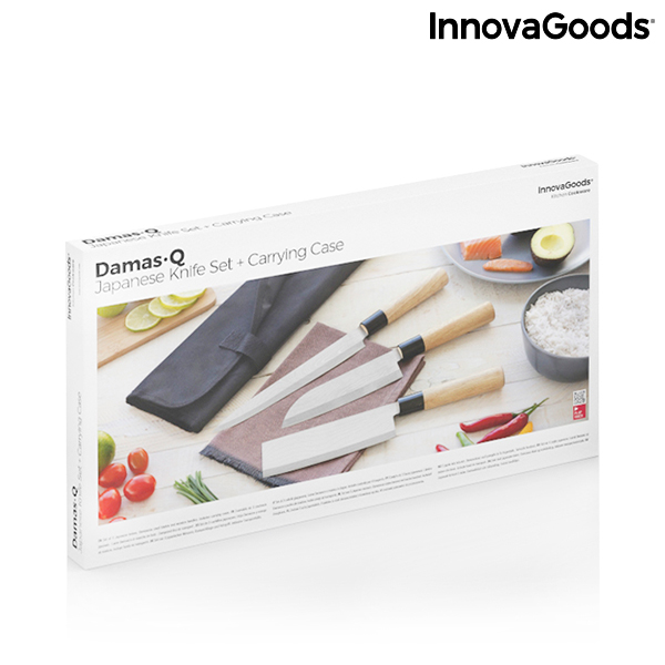 Set med knivar med professionell väska Damas·Q InnovaGoods - 2