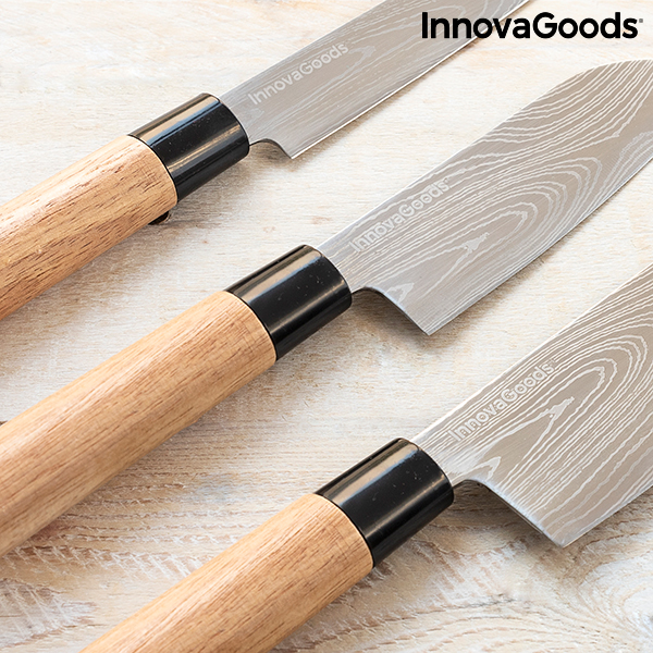 Set med knivar med professionell väska Damas·Q InnovaGoods - 3