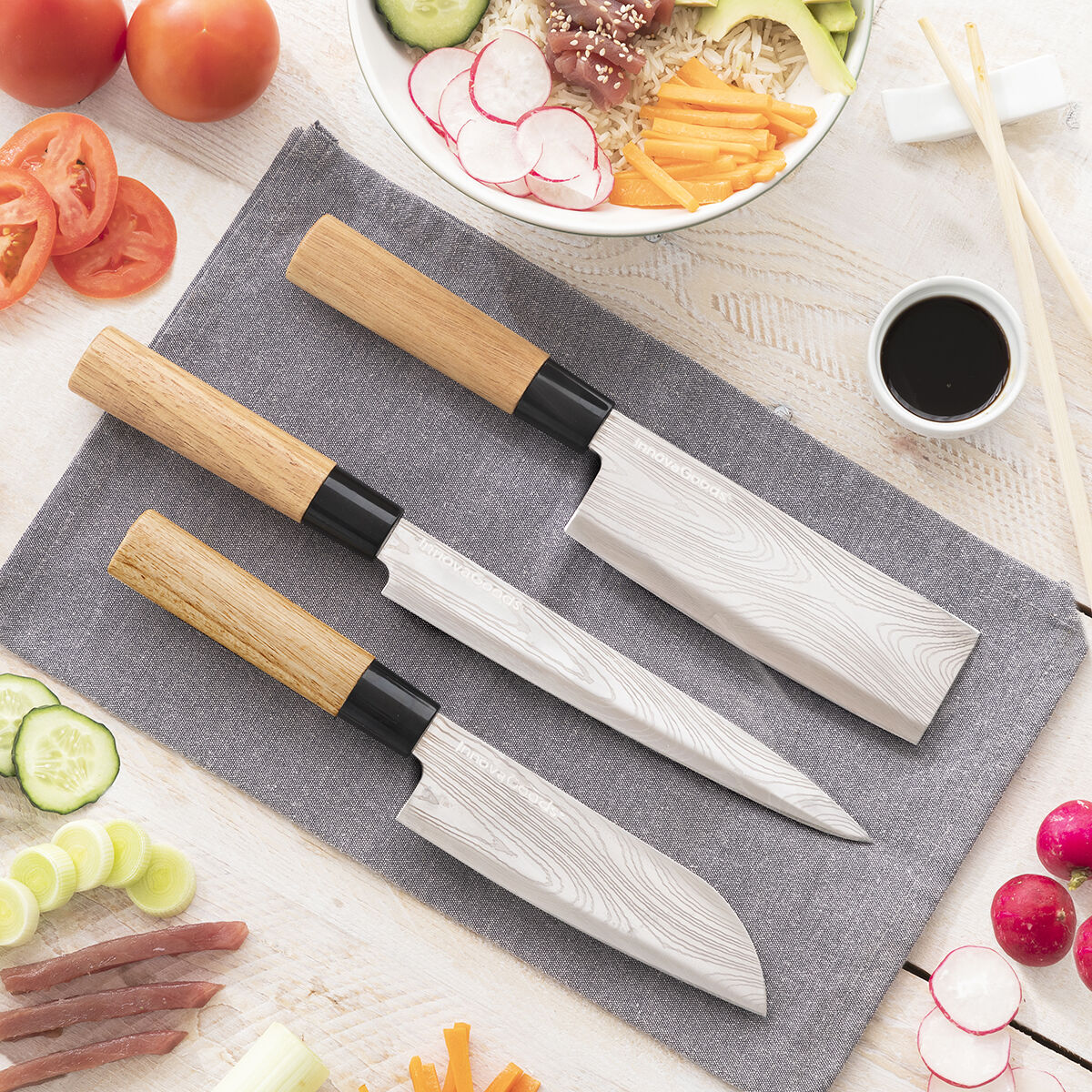 Set med knivar med professionell väska Damas·Q InnovaGoods - 12