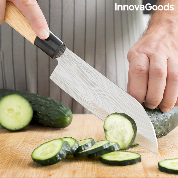 Set med knivar med professionell väska Damas·Q InnovaGoods - 7