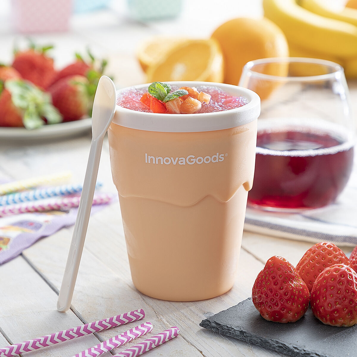 Kopp för att göra glass och slushie med recept Frulsh InnovaGoods - 9