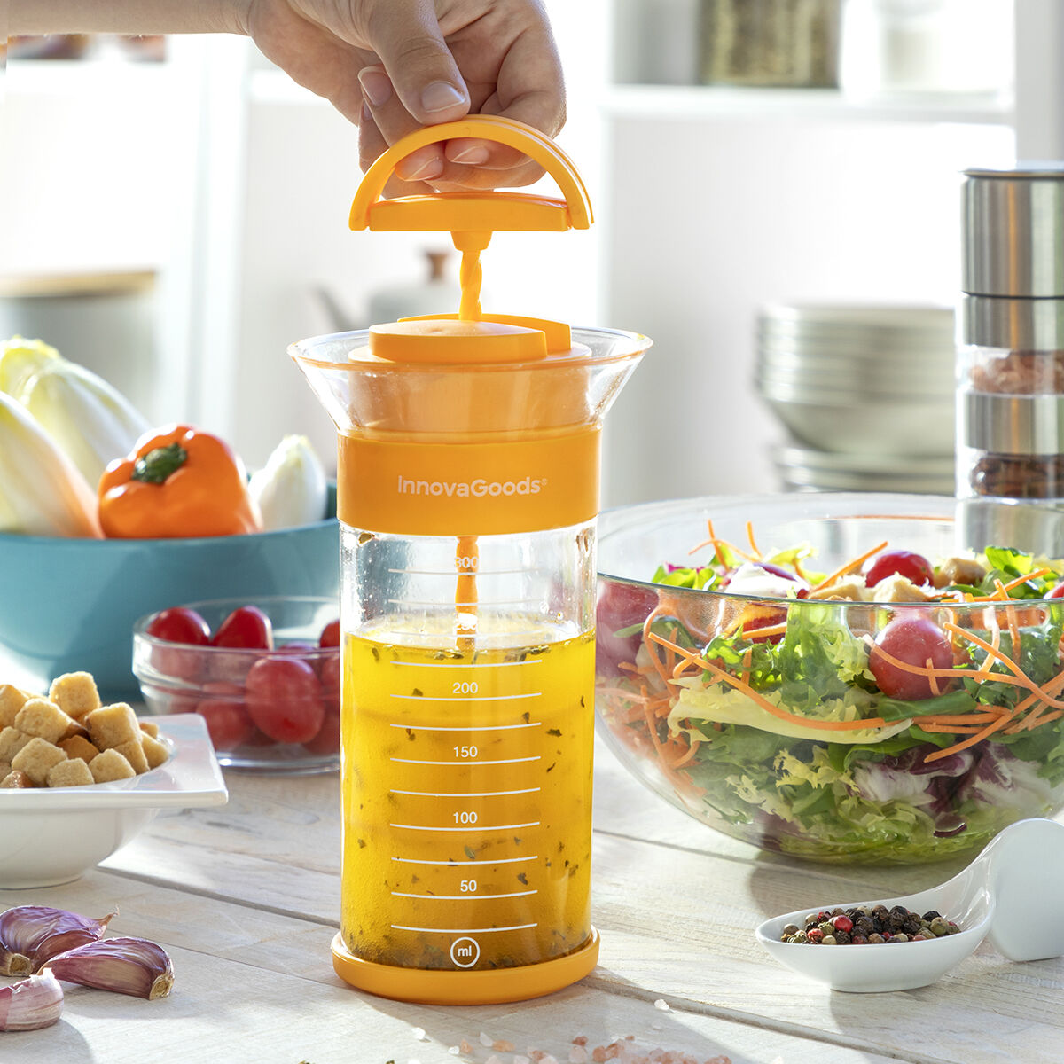 Sås- och vinägrettblandare med recept Dressix InnovaGoods - 9