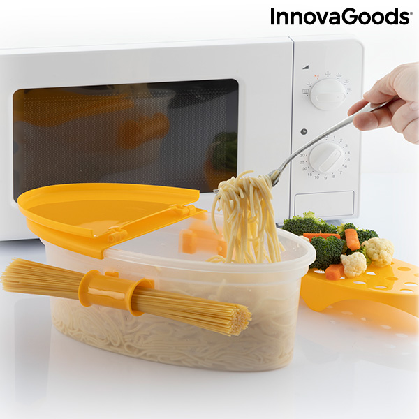 4-i-1 pastakokare för mikrovågsugn med tillbehör och recept Pastrainest InnovaGoods - 5