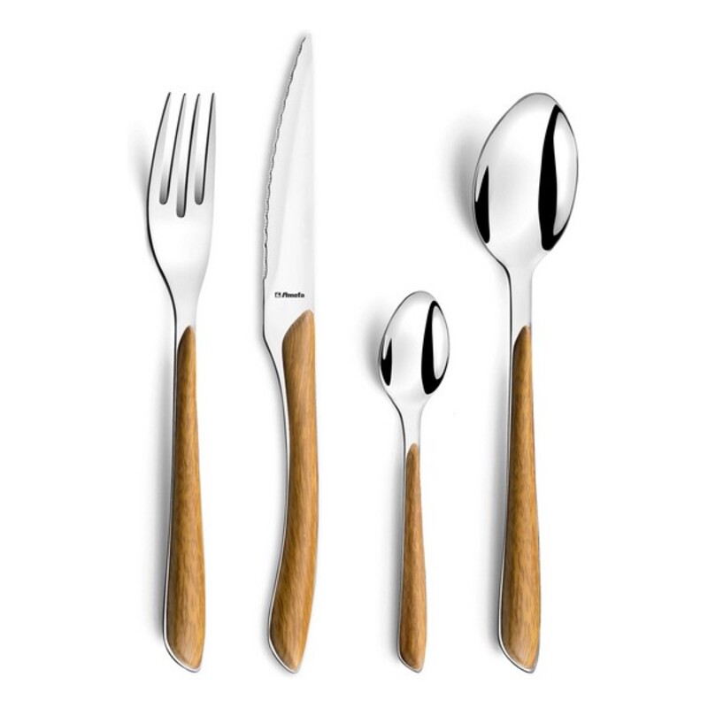 Bestick-set Amefa 2274PWPA10C40 Trä Metall Rostfritt stål 24 Delar