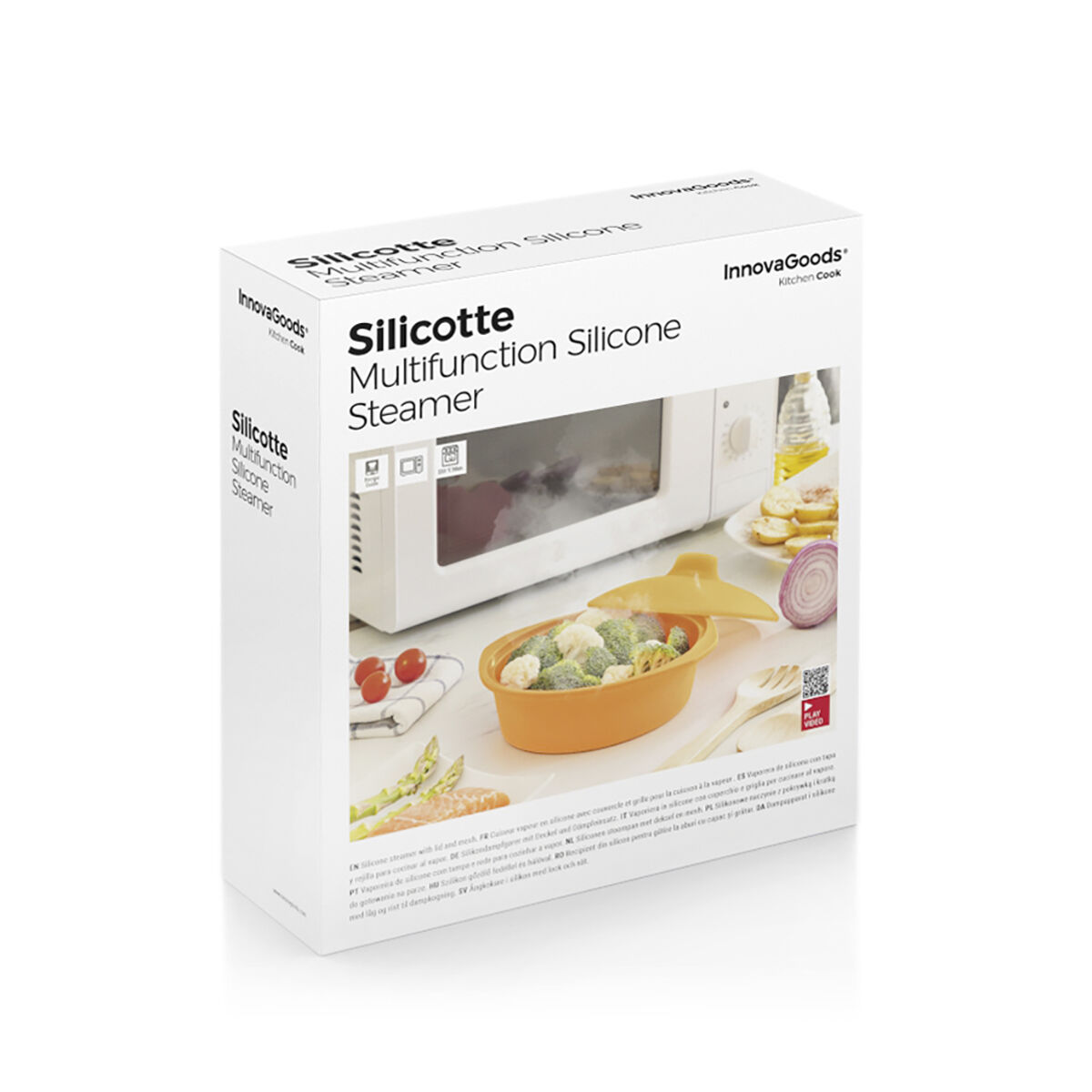 Multifunktionell silikonångare med recept Silicotte InnovaGoods - 10