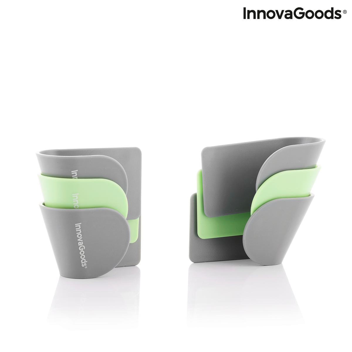 Set med 3 självhäftande hållare för kastrullock Smarack InnovaGoods - 3