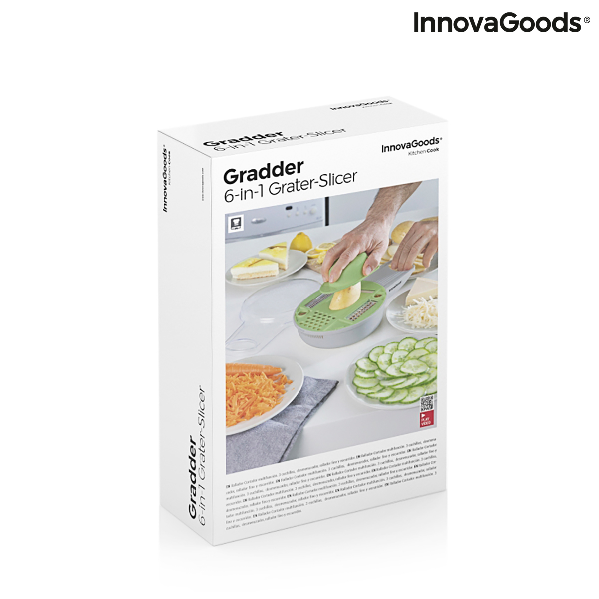 6 i 1 multifunktionshackare med tillbehör och recept Gradder InnovaGoods - 2