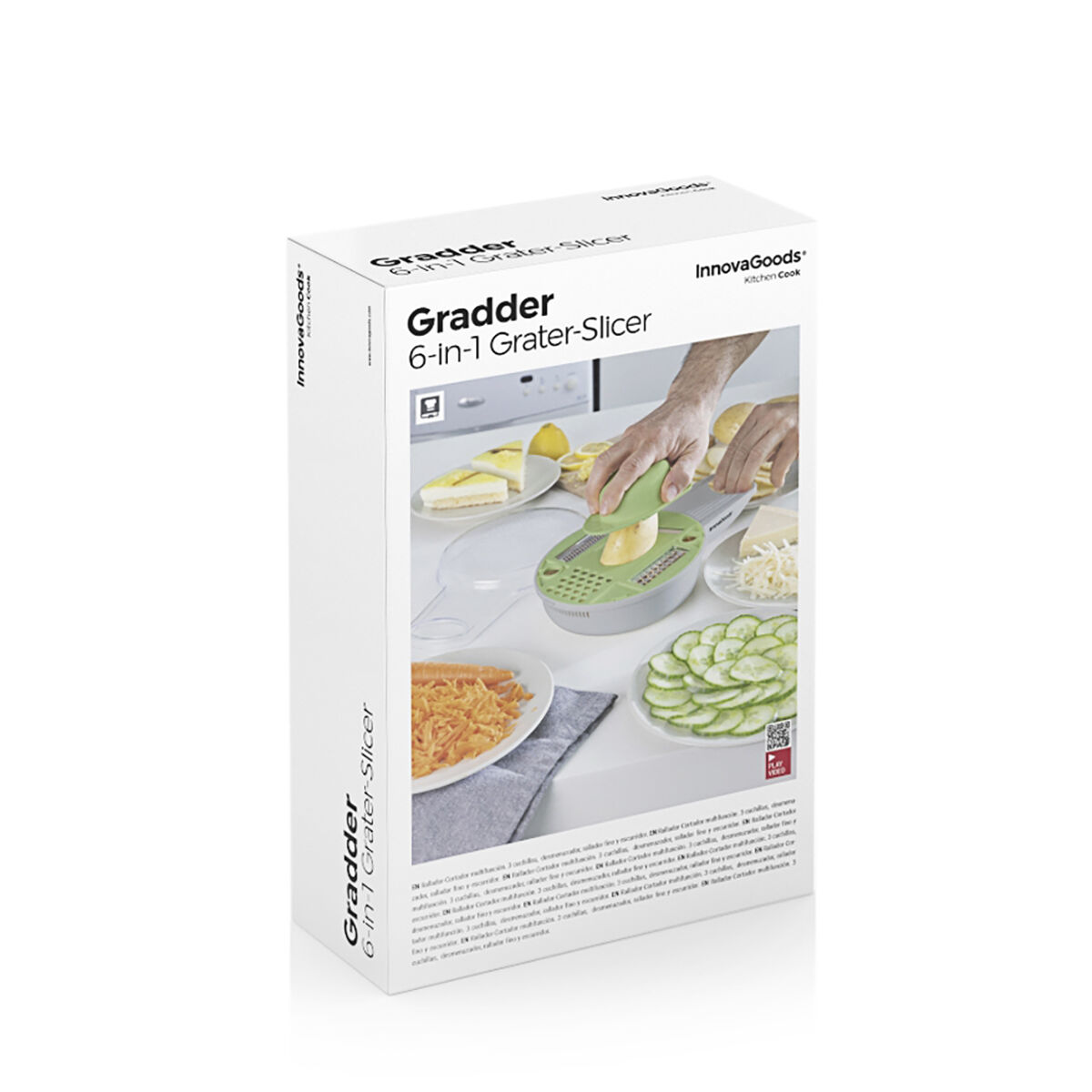 6 i 1 multifunktionshackare med tillbehör och recept Gradder InnovaGoods - 10