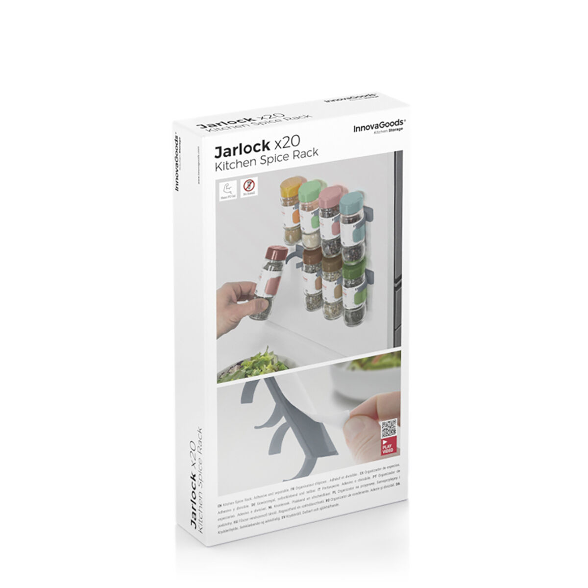 Självhäftande och organiserbar kryddhylla Jarlock x20 InnovaGoods - 10