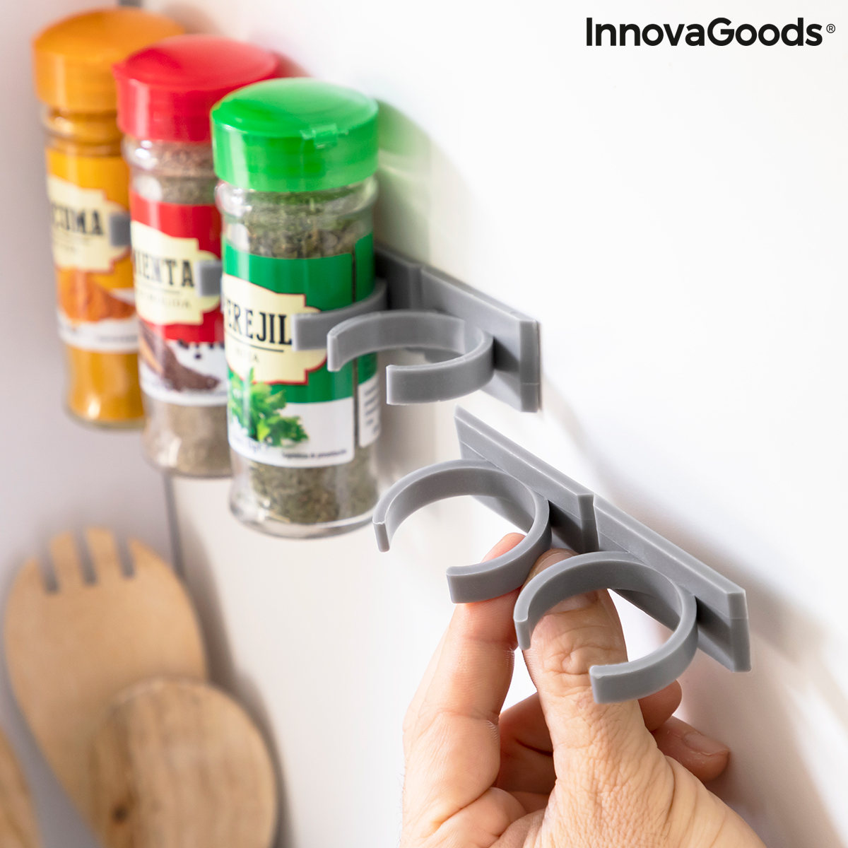 Självhäftande och organiserbar kryddhylla Jarlock x20 InnovaGoods - 7