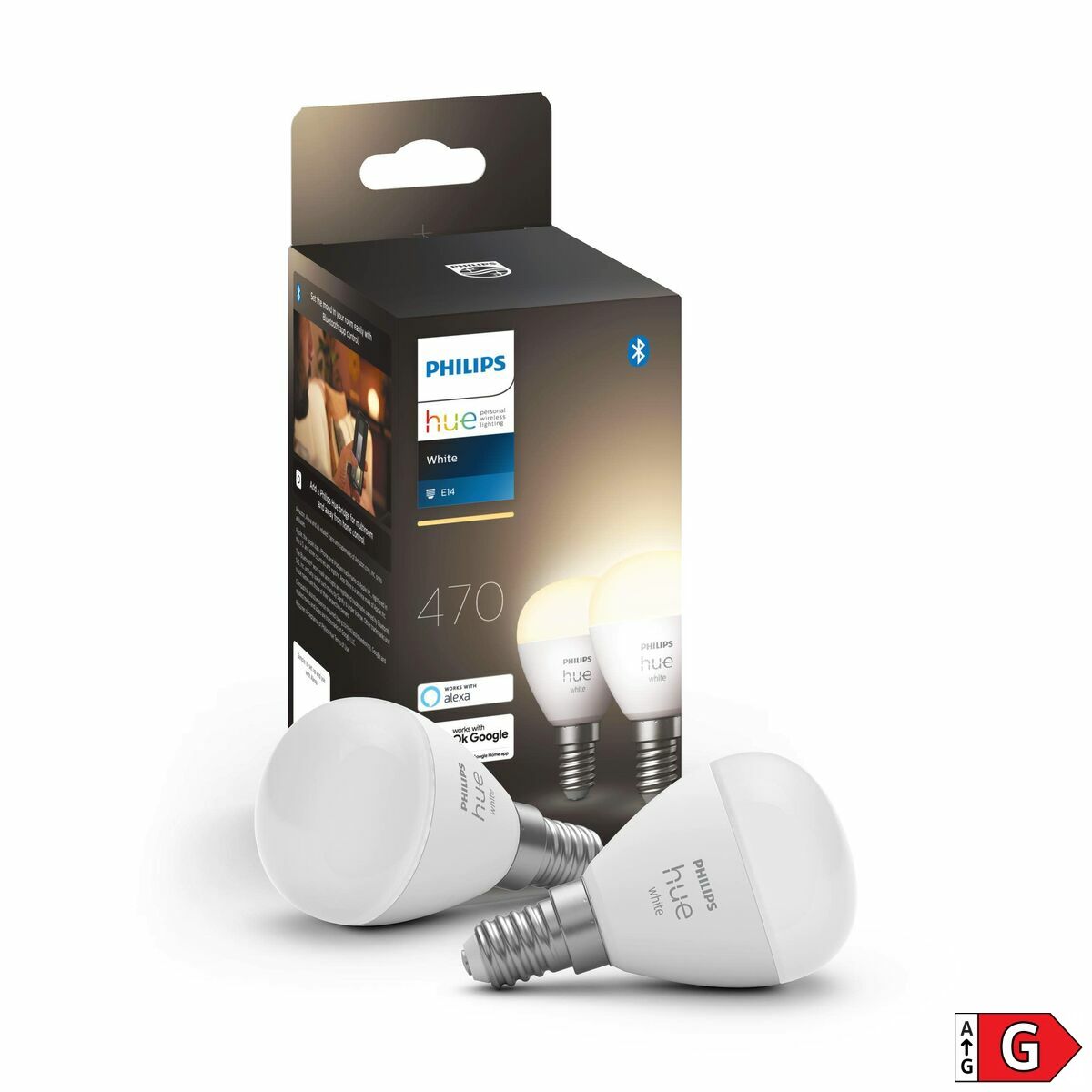 Smart-Lampa Philips Bombilla esférica P45 E14 pack de 2 - 4