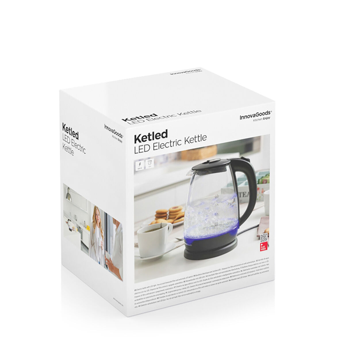 Vattenkokare med LED -ljus Ketled InnovaGoods 2200 W - 15