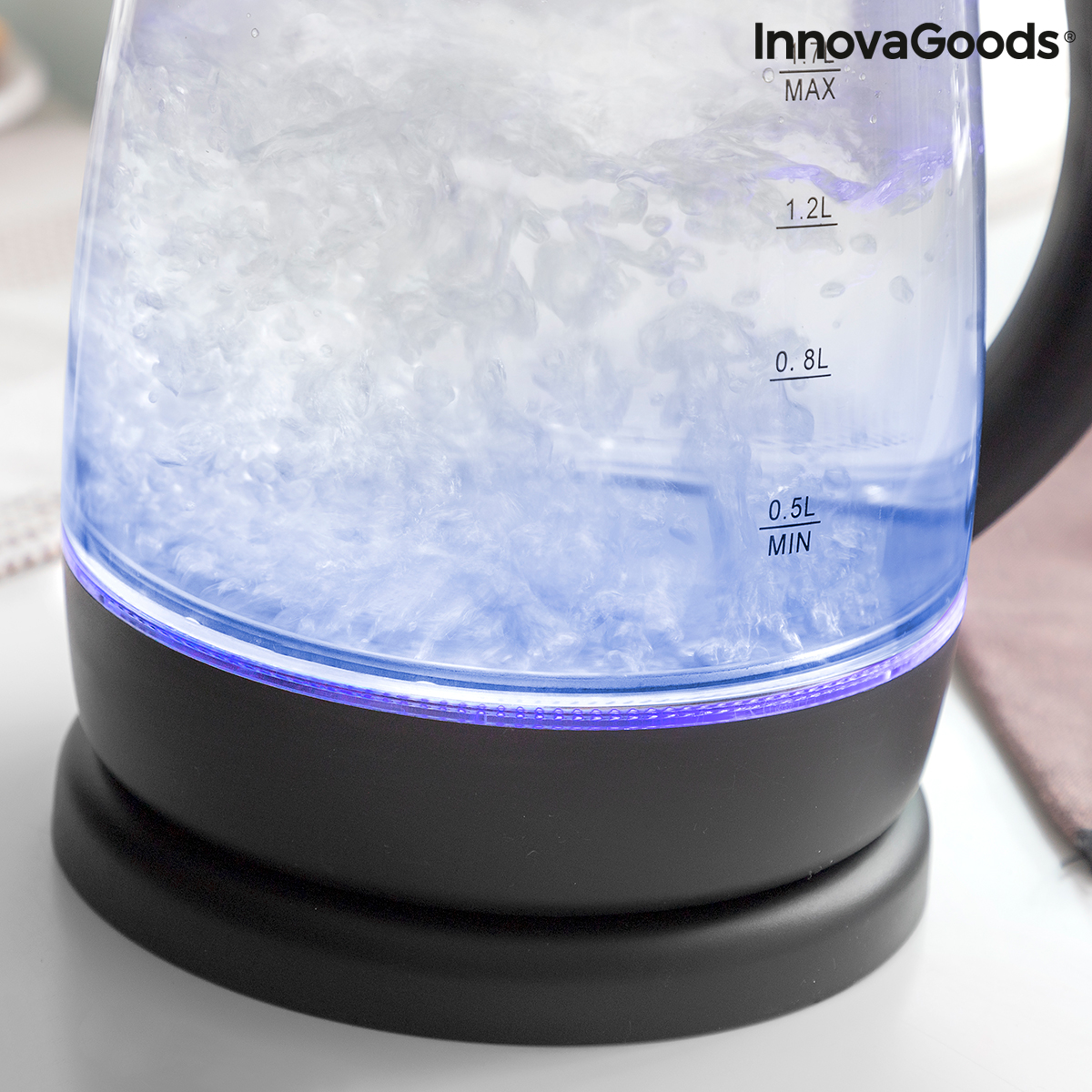 Vattenkokare med LED -ljus Ketled InnovaGoods 2200 W - 7