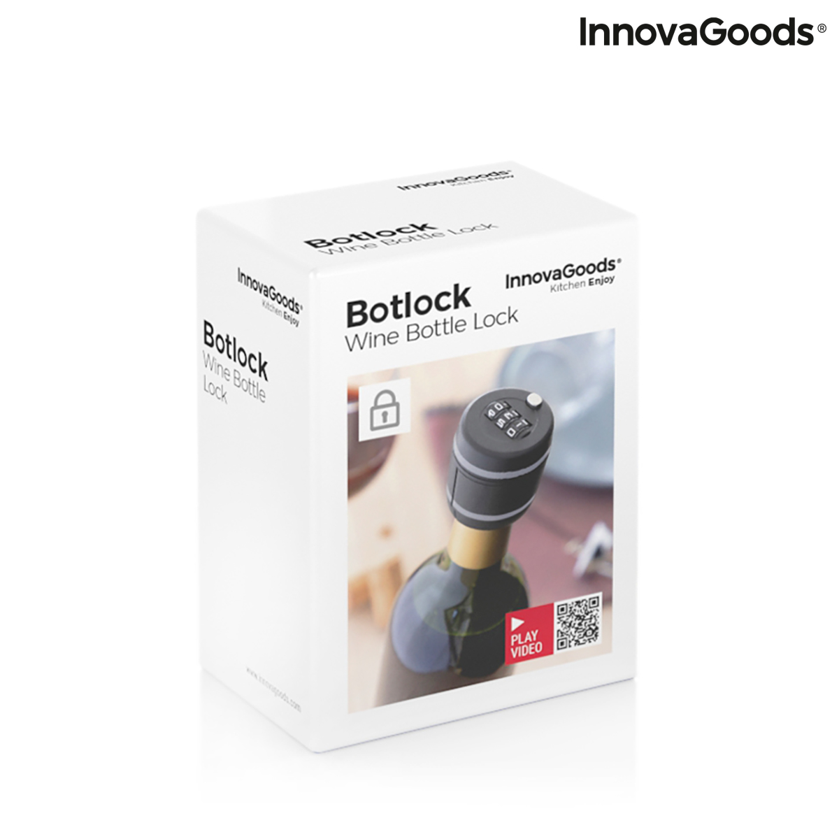Lås för vinflaskor Botlock InnovaGoods - 2