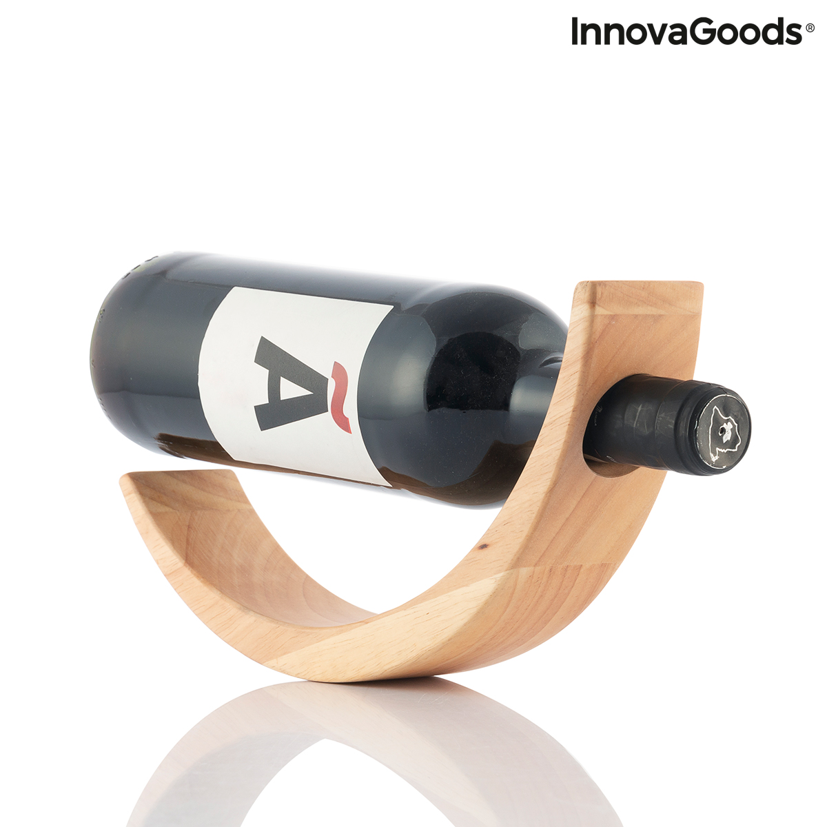 Vinställ i Trä för Svävande Flaskor Woolance InnovaGoods - 5