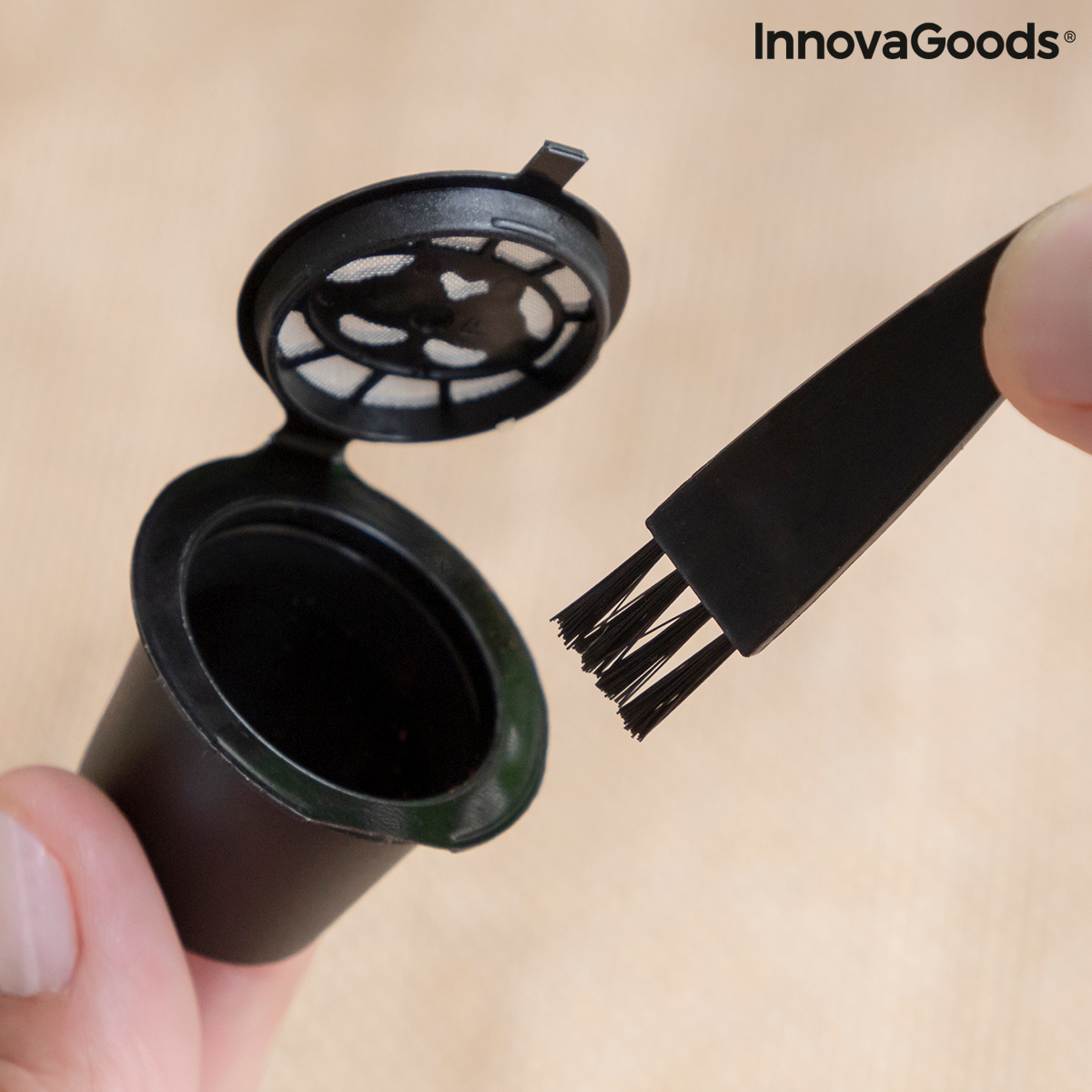 Uppsättning med 3 återanvändbara kaffekapslar Recoff InnovaGoods - 5