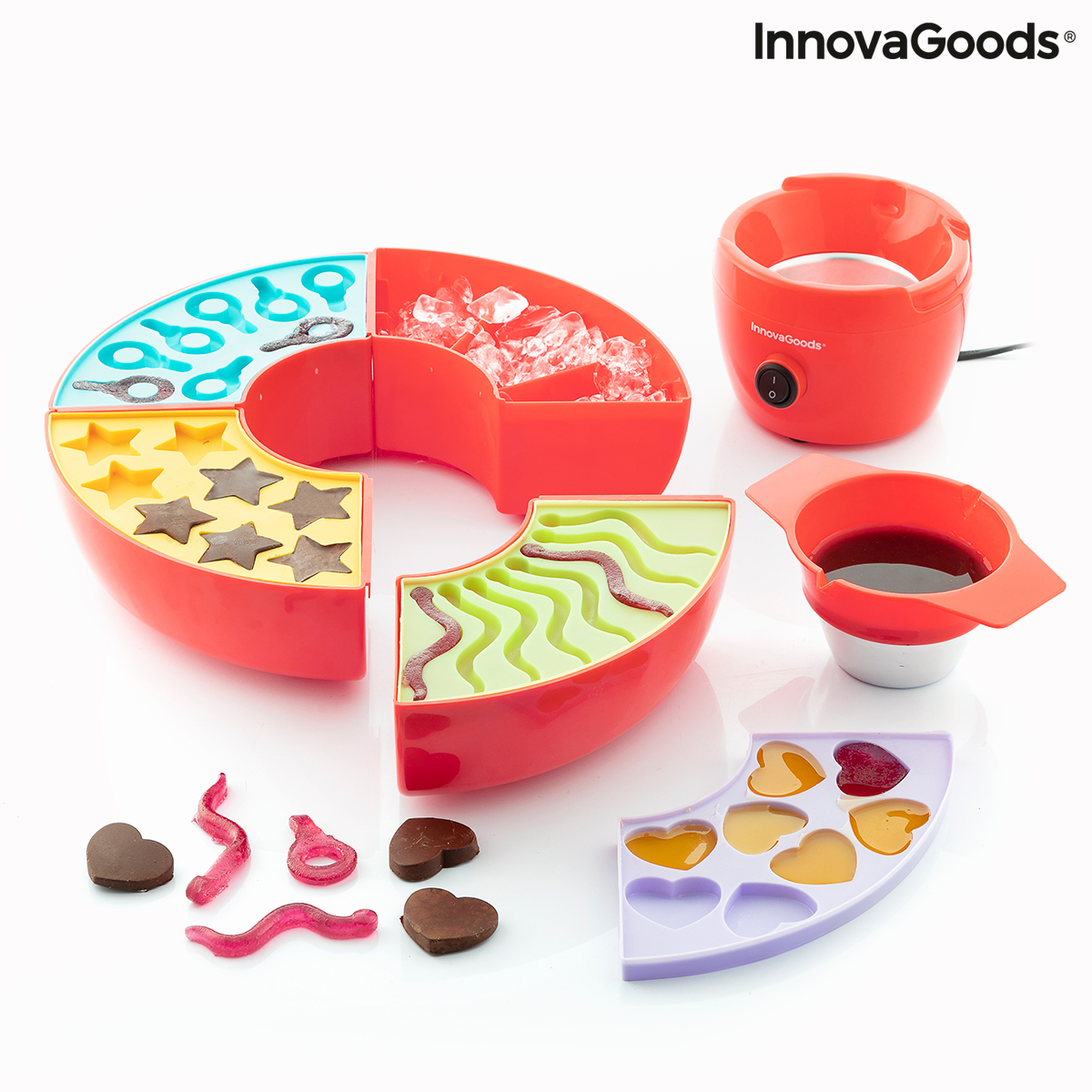 Maskin för att göra Gelégodis och Chokladfondue 2-i-1 Yupot InnovaGoods - 5