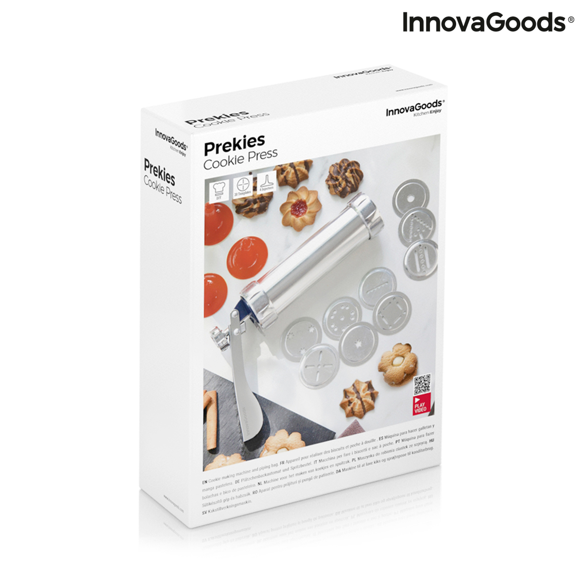 Maskin för att göra Kakor och Spritspåse 2-i-1. Prekies InnovaGoods - 2
