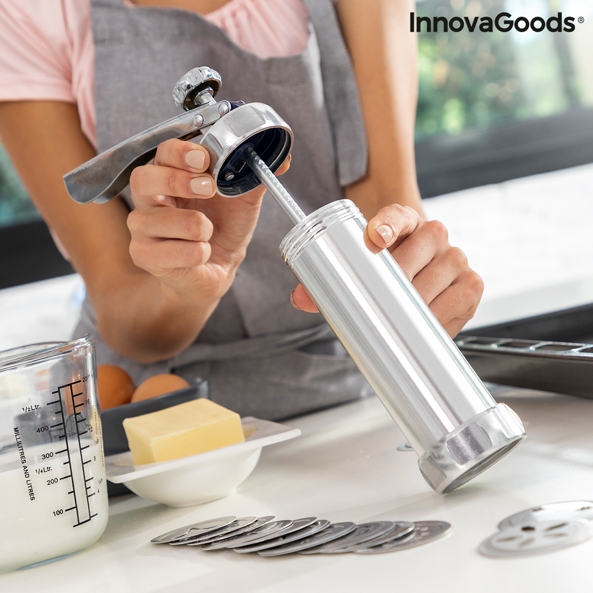 Maskin för att göra Kakor och Spritspåse 2-i-1. Prekies InnovaGoods - 7