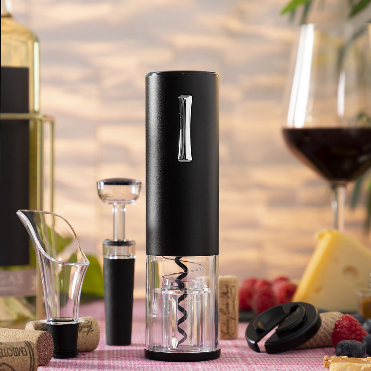 Laddningsbar Elektrisk Korkskruv för Vin med Tillbehör Corklux InnovaGoods - 17