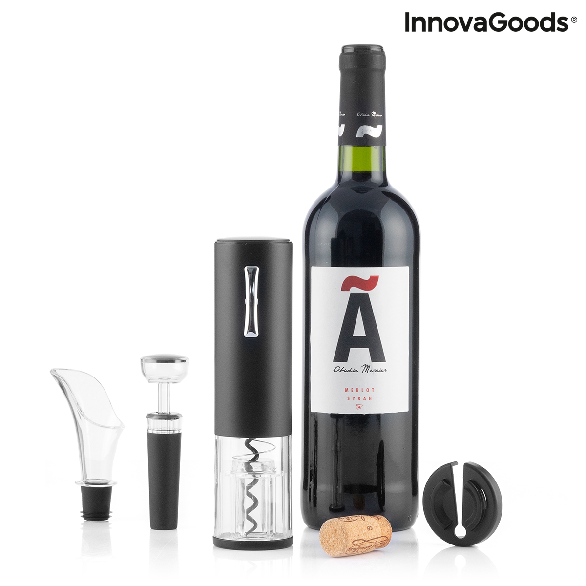 Laddningsbar Elektrisk Korkskruv för Vin med Tillbehör Corklux InnovaGoods - 13