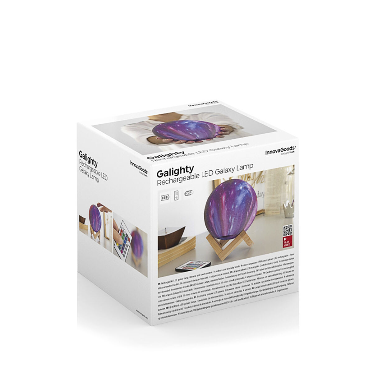 Laddningsbar Galaxy LED-lampa Galighty InnovaGoods - 7