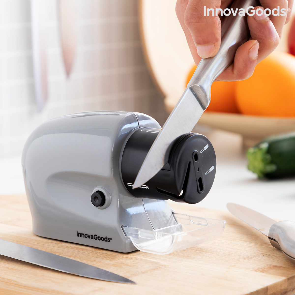 6-i-1 Multifunktionell Elektrisk Knivslipare Esharp InnovaGoods - 7
