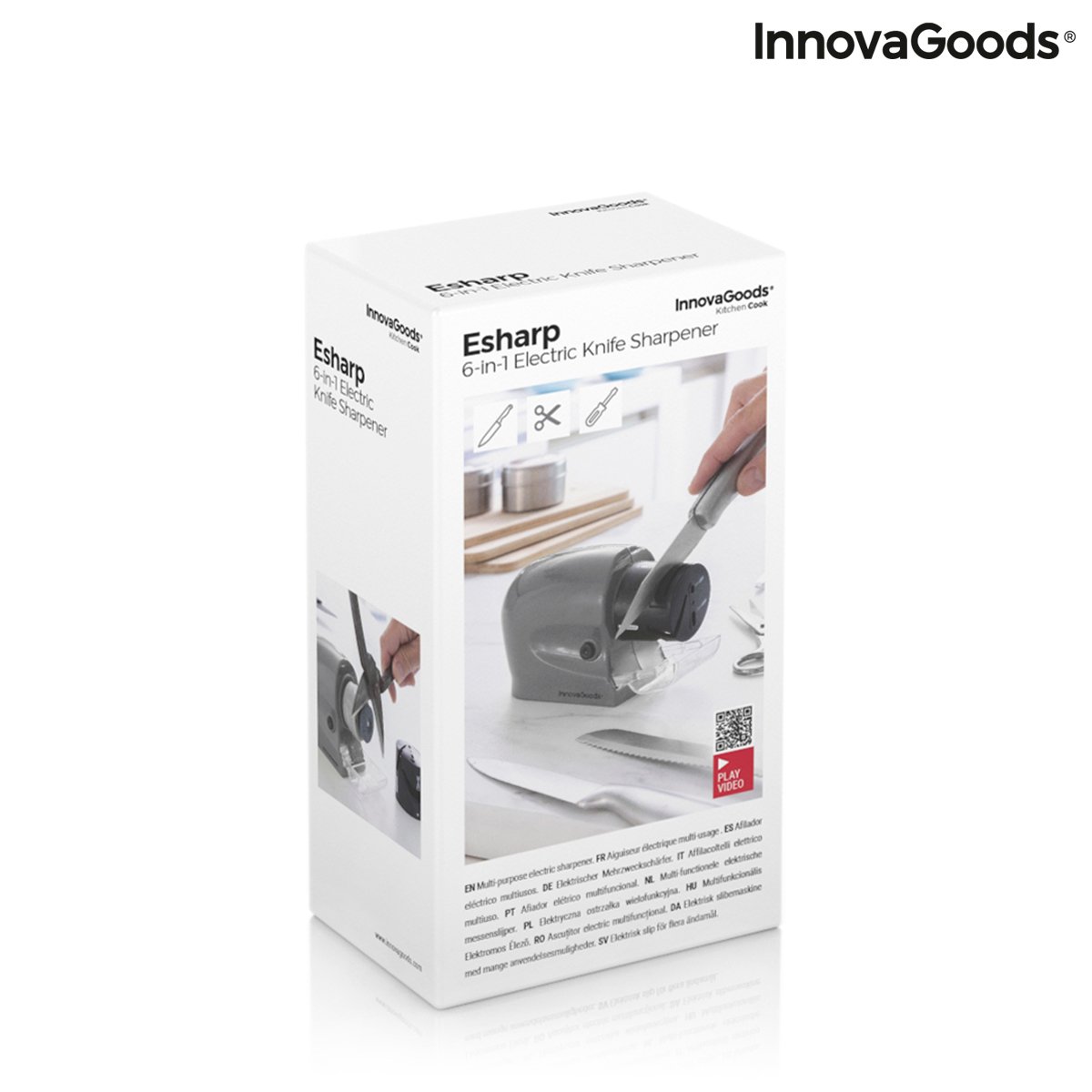 6-i-1 Multifunktionell Elektrisk Knivslipare Esharp InnovaGoods - 2