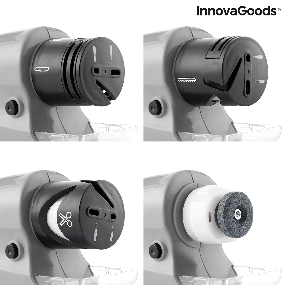 6-i-1 Multifunktionell Elektrisk Knivslipare Esharp InnovaGoods - 4