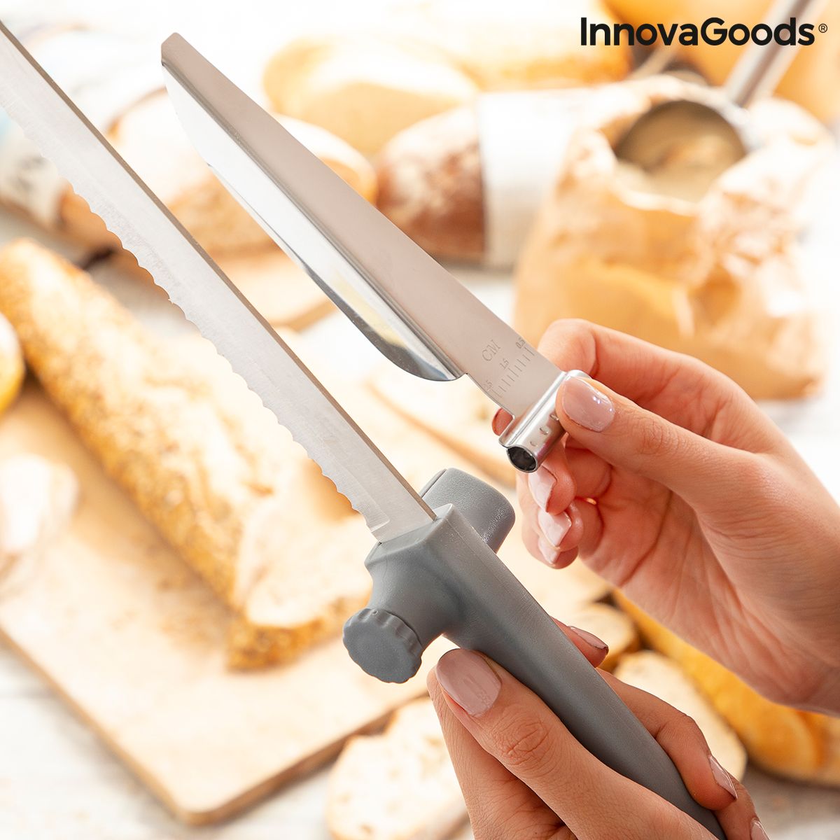 Brödkniv med justerbar skärguide Kutway InnovaGoods - 8