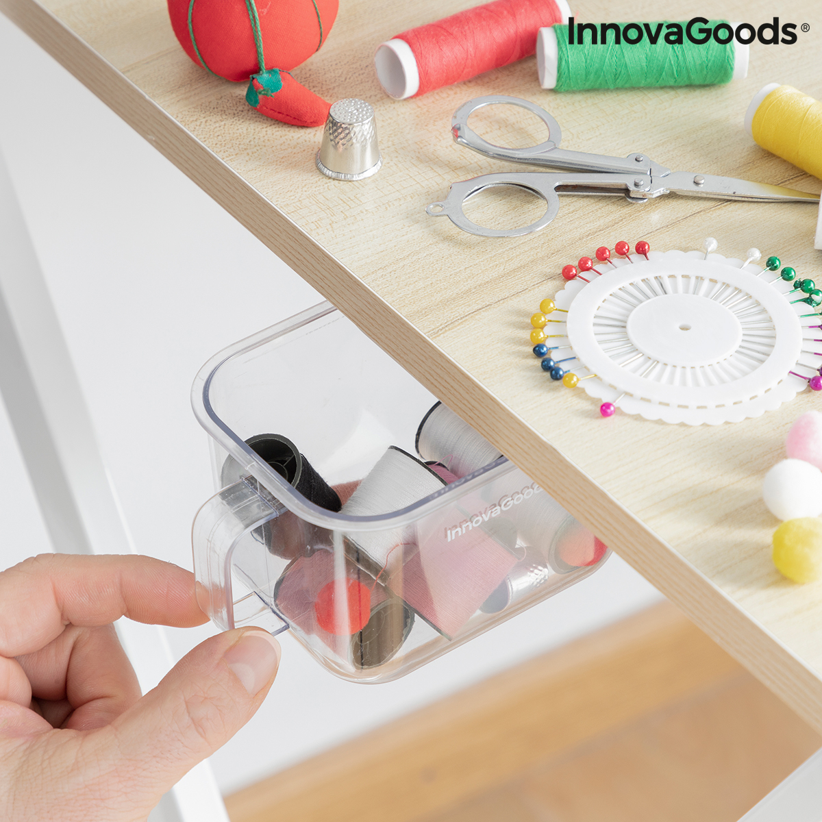 Löstagbara Självhäftande Köksbehållare Handstore InnovaGoods Förpackning med 2 masker - 7
