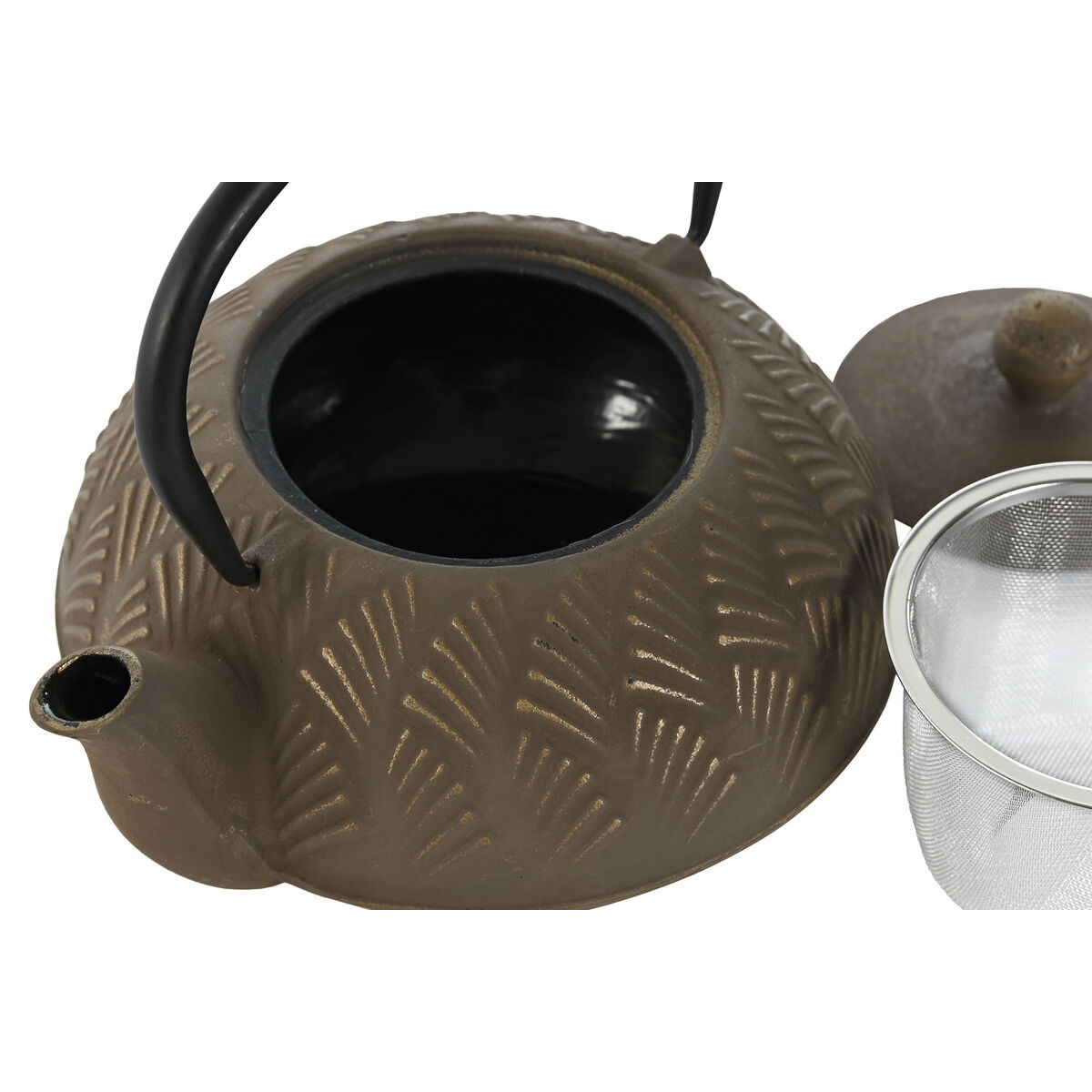 Tekanna Home ESPRIT Brun Svart Rostfritt stål Järn 900 ml (2 antal) - 2